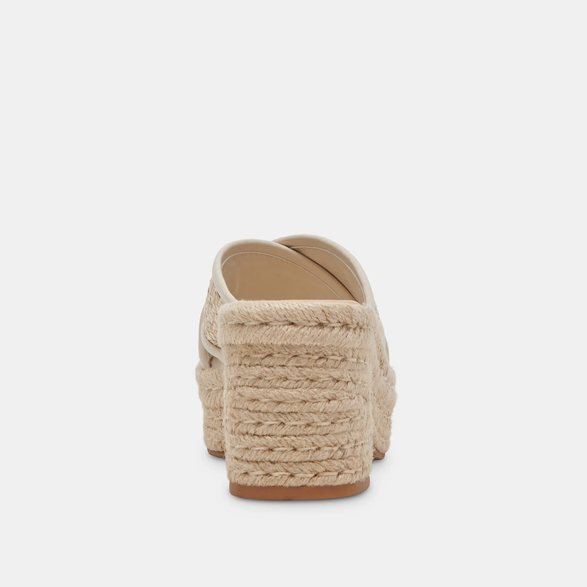ELDORA TALONS NATUREL RAFFIA BLANC