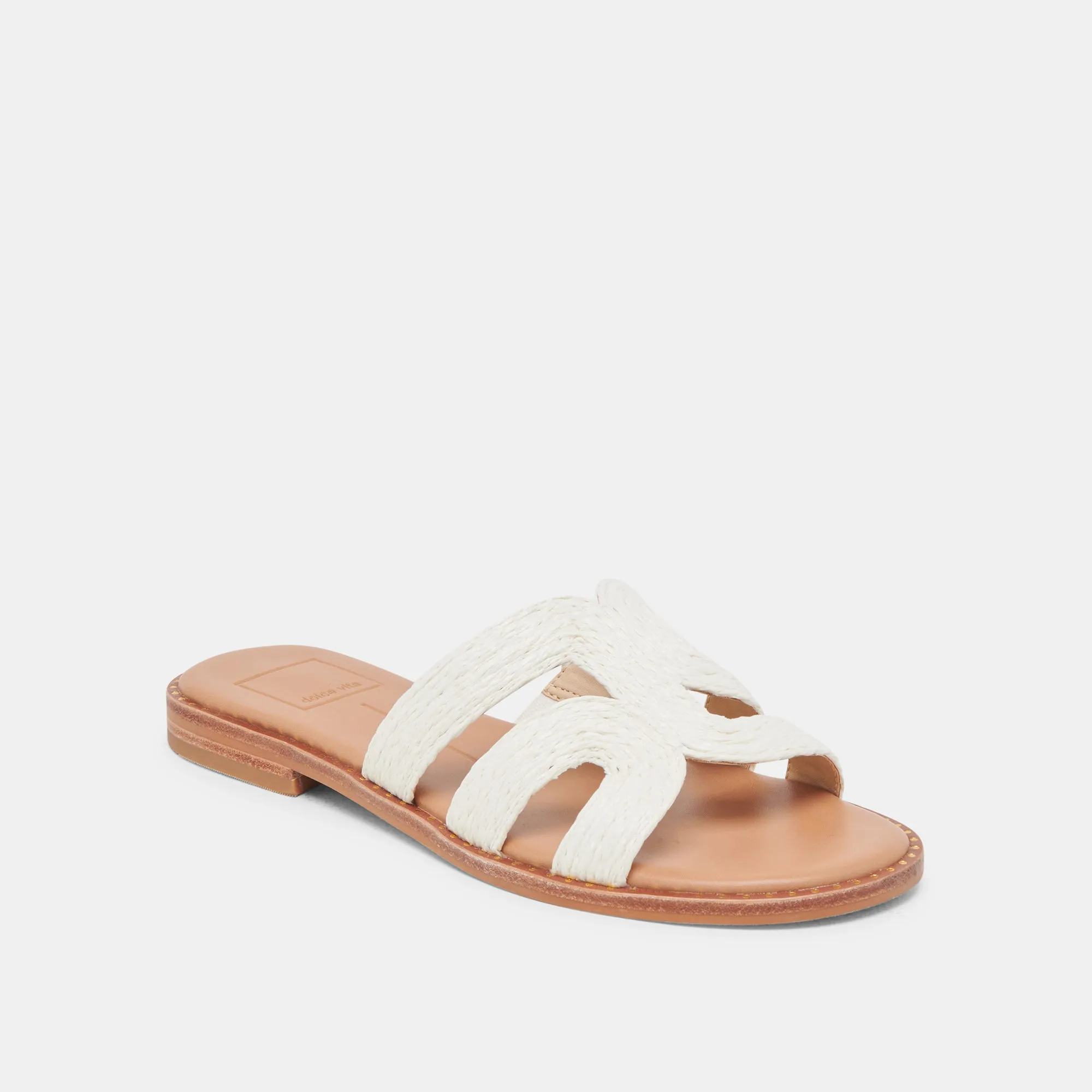 SANDALES EMON BLANCHE RAFFIA
