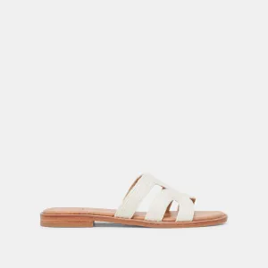 SANDALES EMON BLANCHE RAFFIA