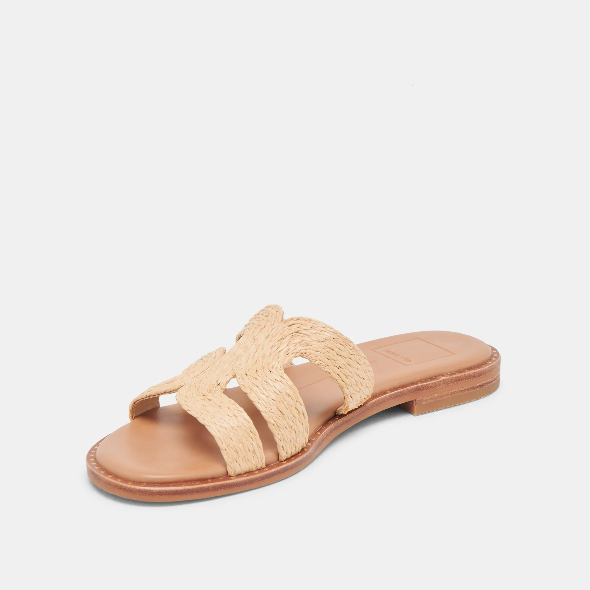 SANDALES LARGES EMON LT RAFFIA NATUREL