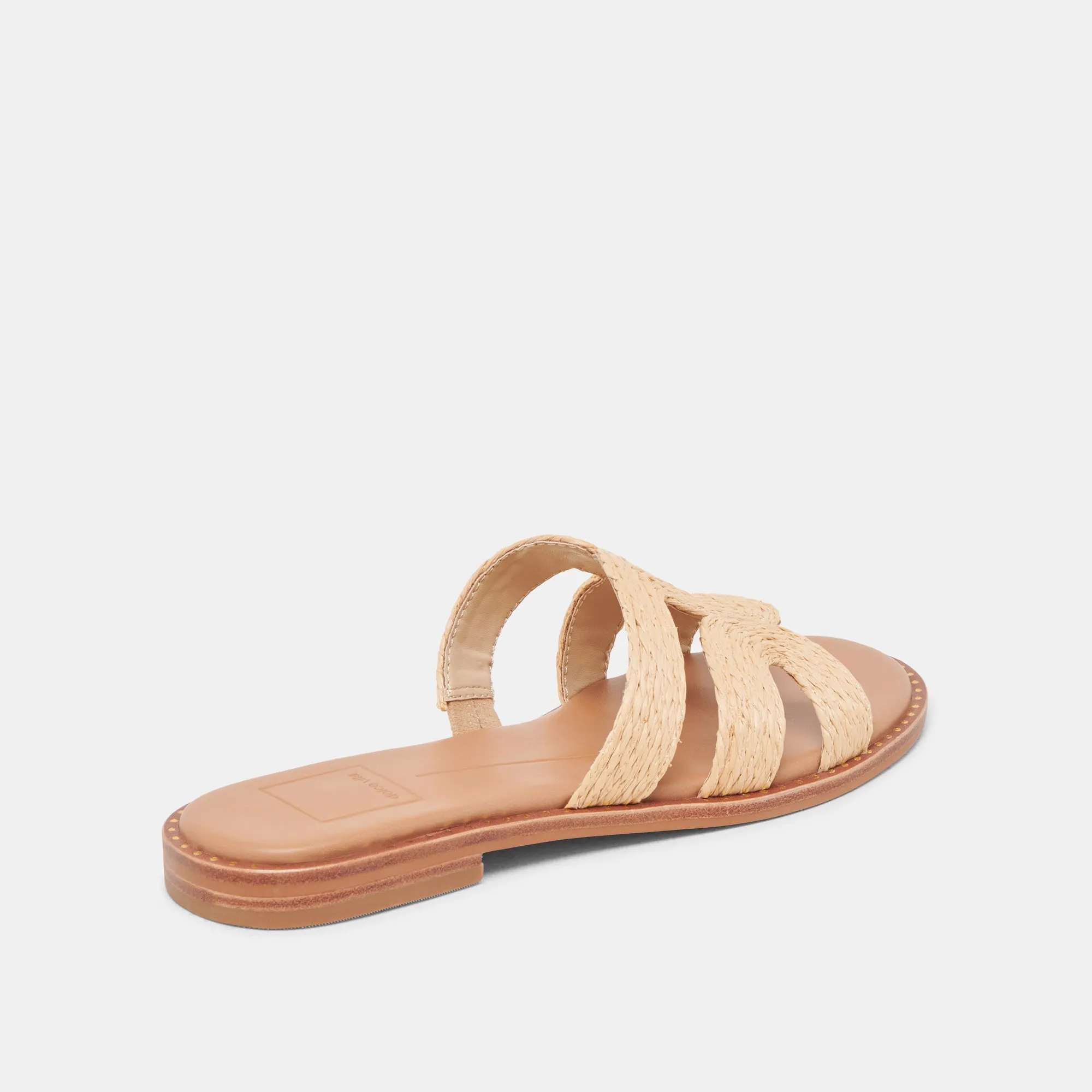 SANDALES LARGES EMON LT RAFFIA NATUREL