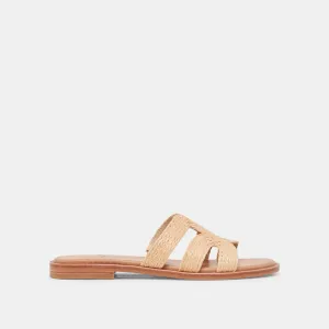 SANDALES LARGES EMON LT RAFFIA NATUREL