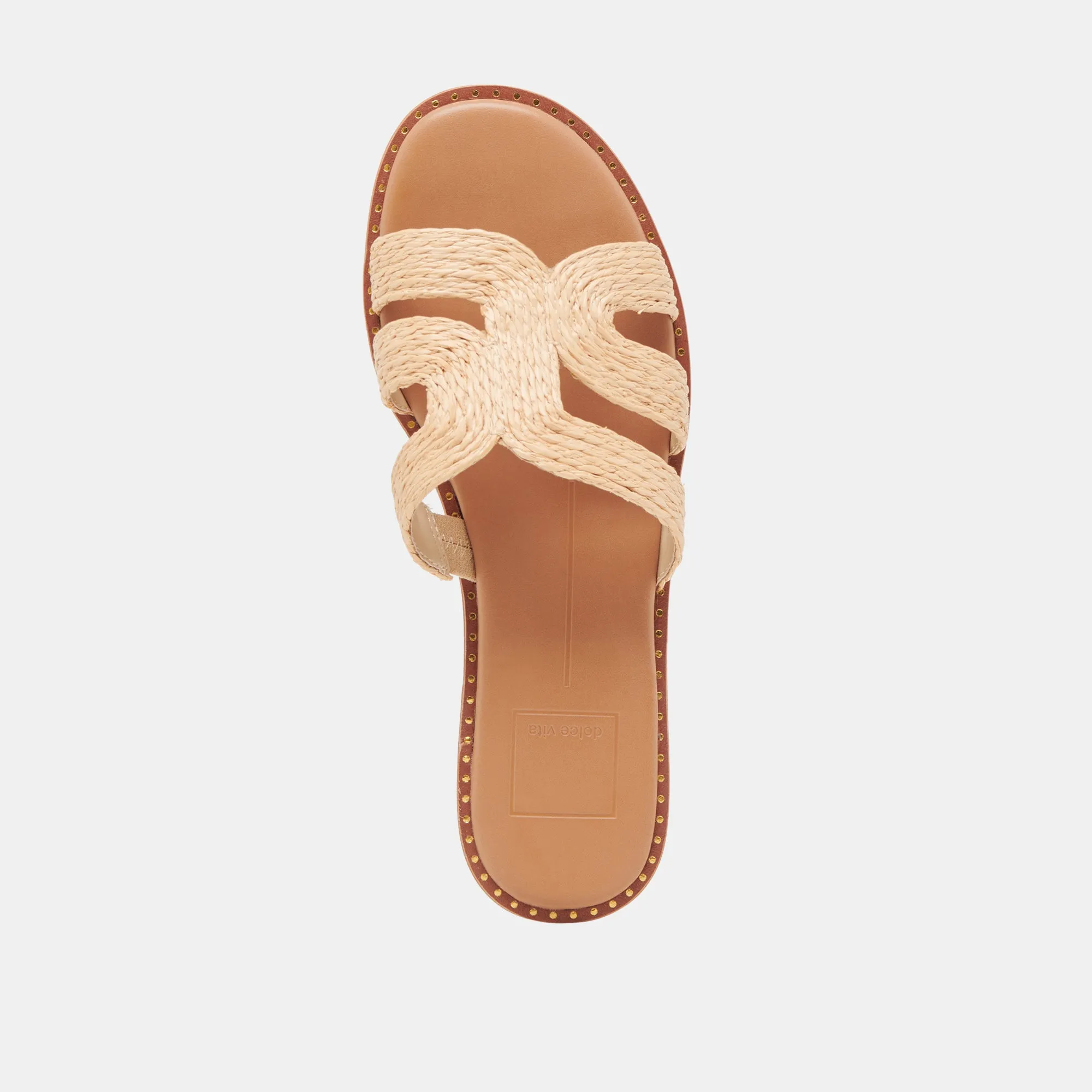 SANDALES LARGES EMON LT RAFFIA NATUREL