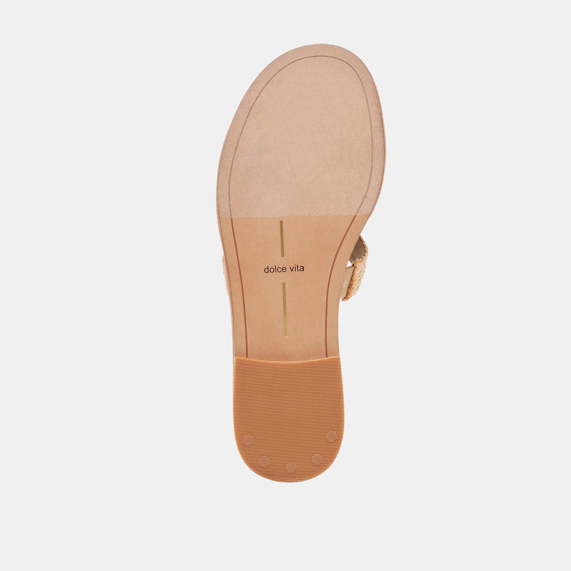 SANDALES LARGES EMON LT RAFFIA NATUREL