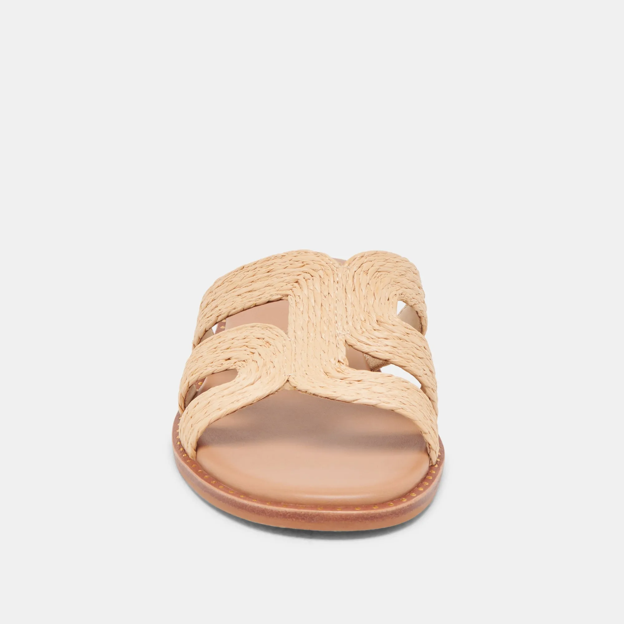 SANDALES LARGES EMON LT RAFFIA NATUREL