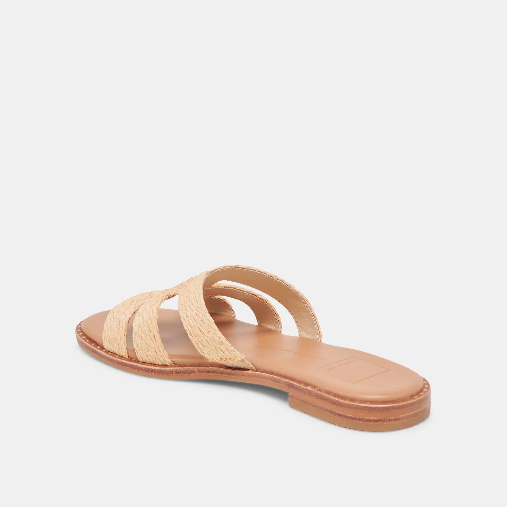 SANDALES LARGES EMON LT RAFFIA NATUREL