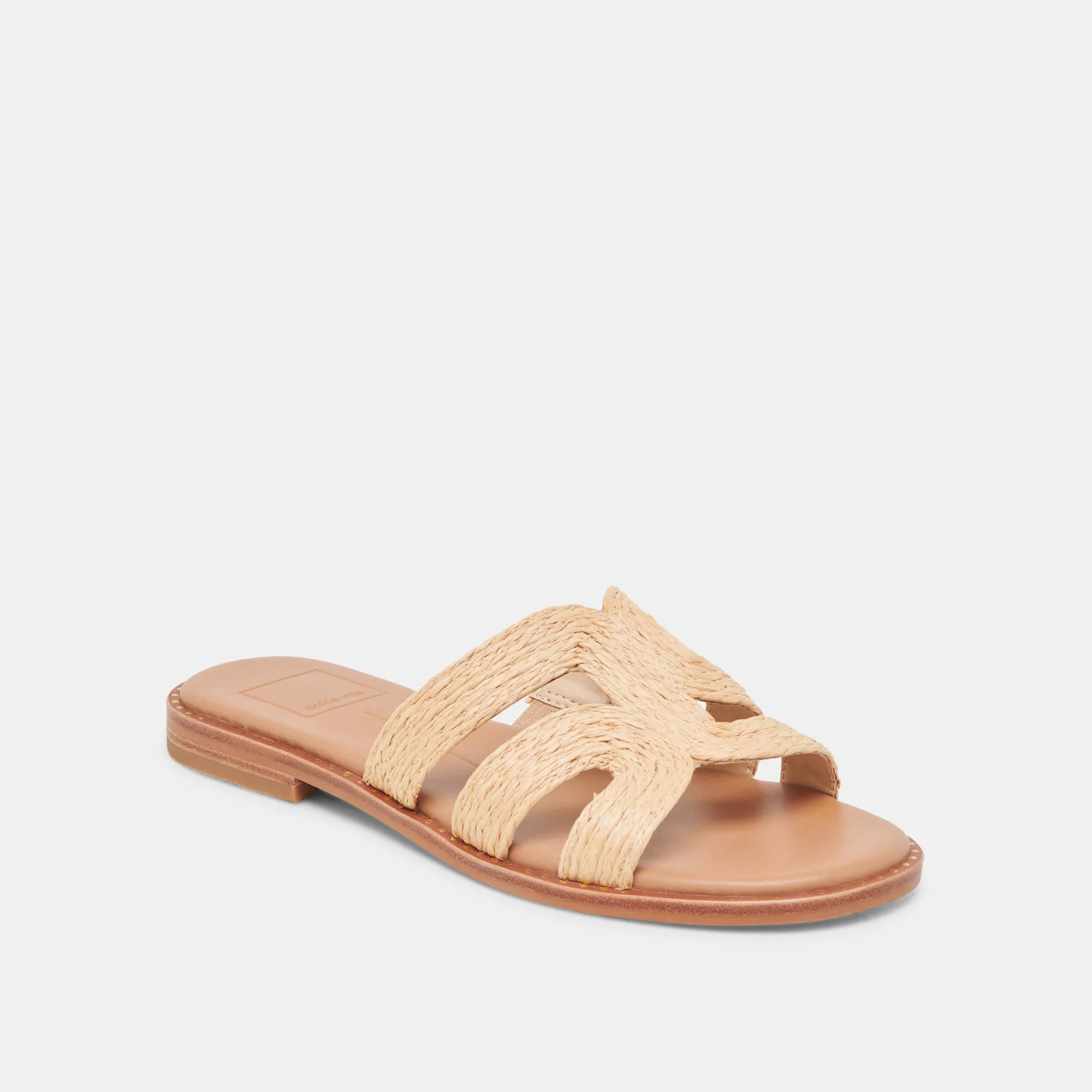 SANDALES LARGES EMON LT RAFFIA NATUREL
