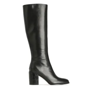 EOS Chaussures en Cachemire Noir Croco_Eos