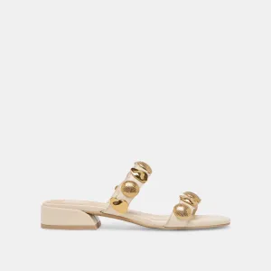 SANDALES FARROW CUIR CRÈME