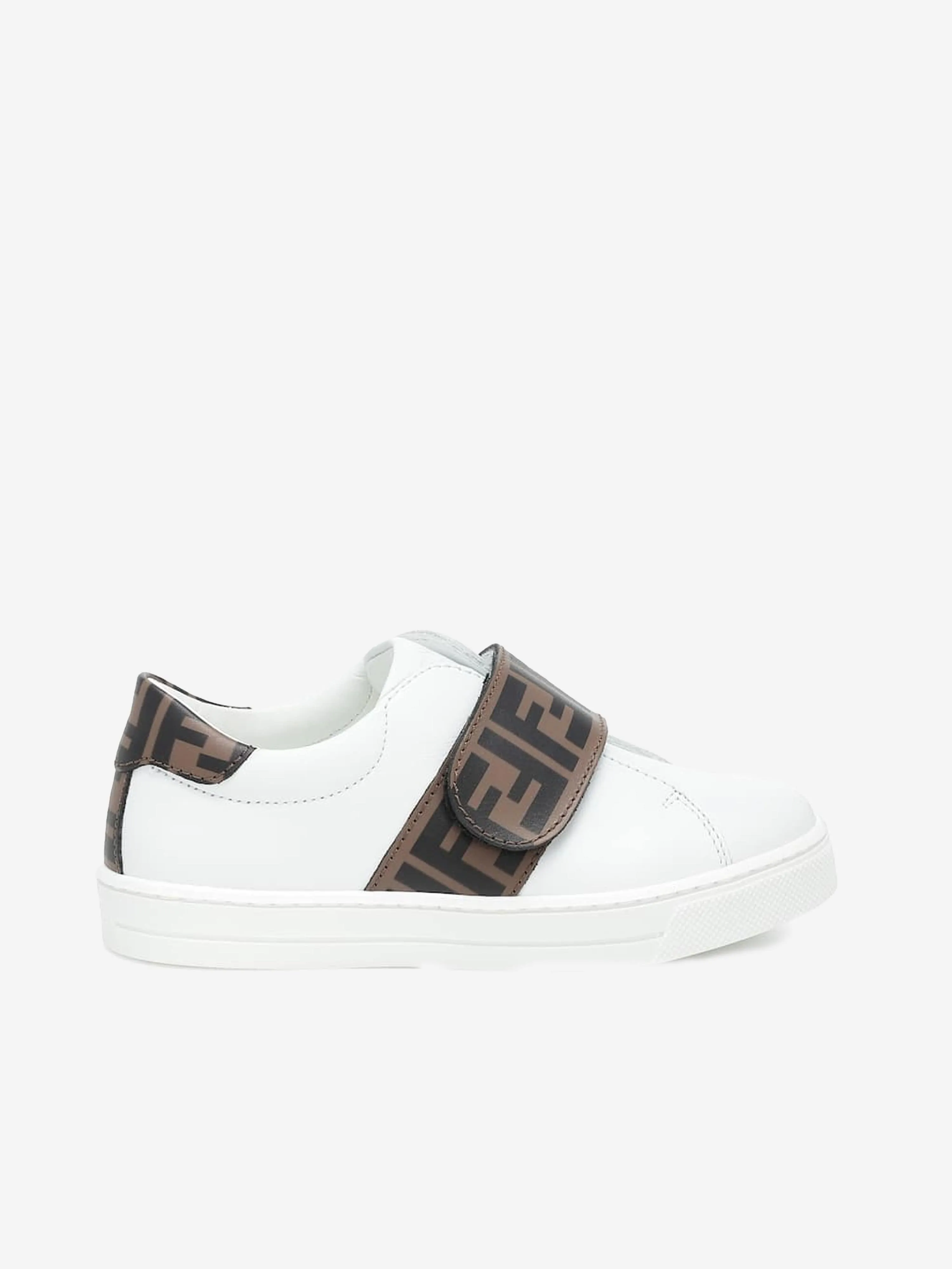 Fendi Fendi Baskets en cuir à logo FF