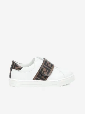Fendi Fendi Baskets en cuir à logo FF
