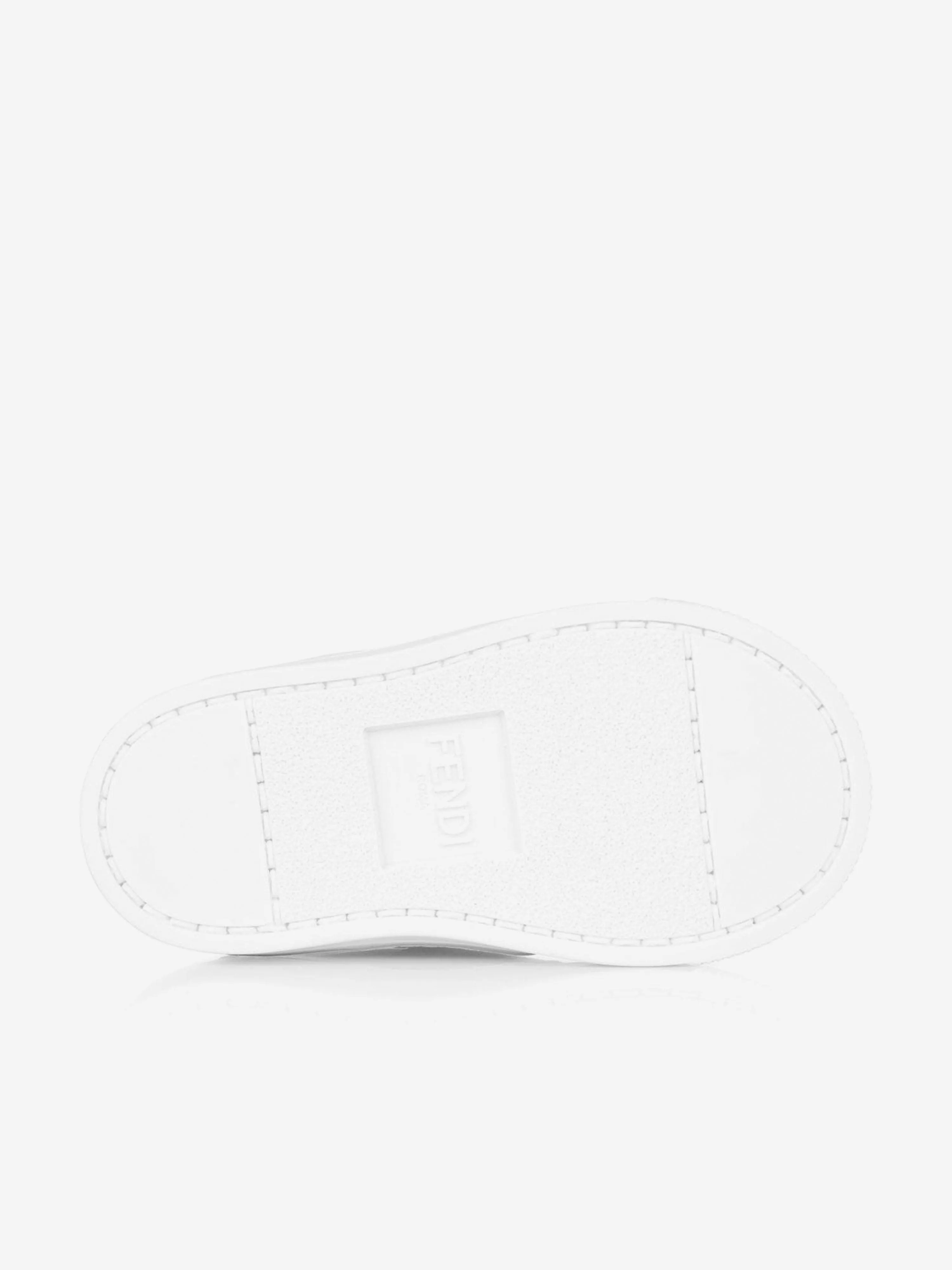 Fendi Fendi Baskets en cuir à logo FF