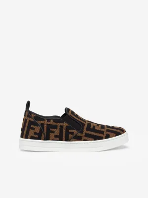 Fendi Unisex Chaussures à Enfiler Logo FF