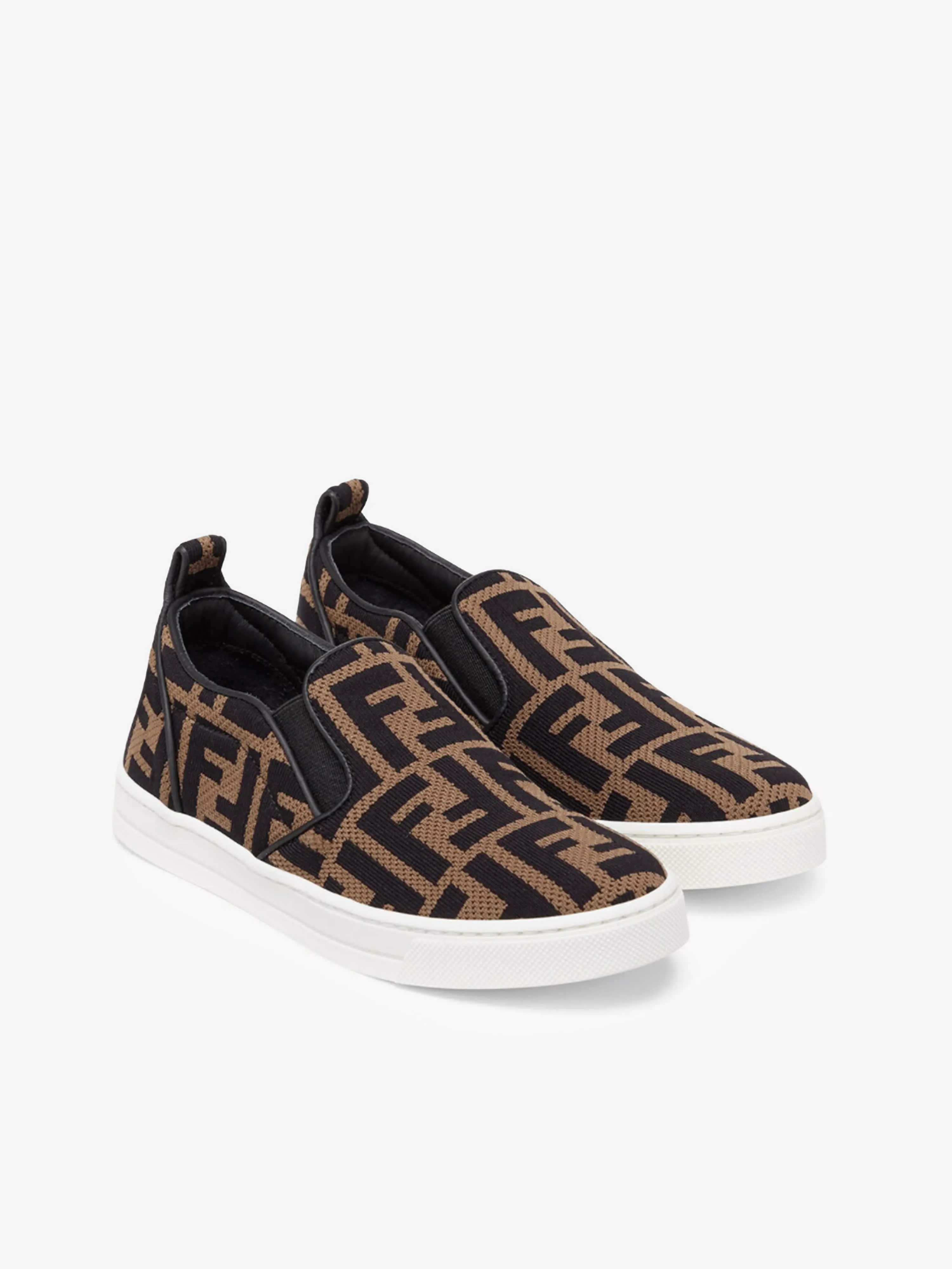 Fendi Unisex Chaussures à Enfiler Logo FF