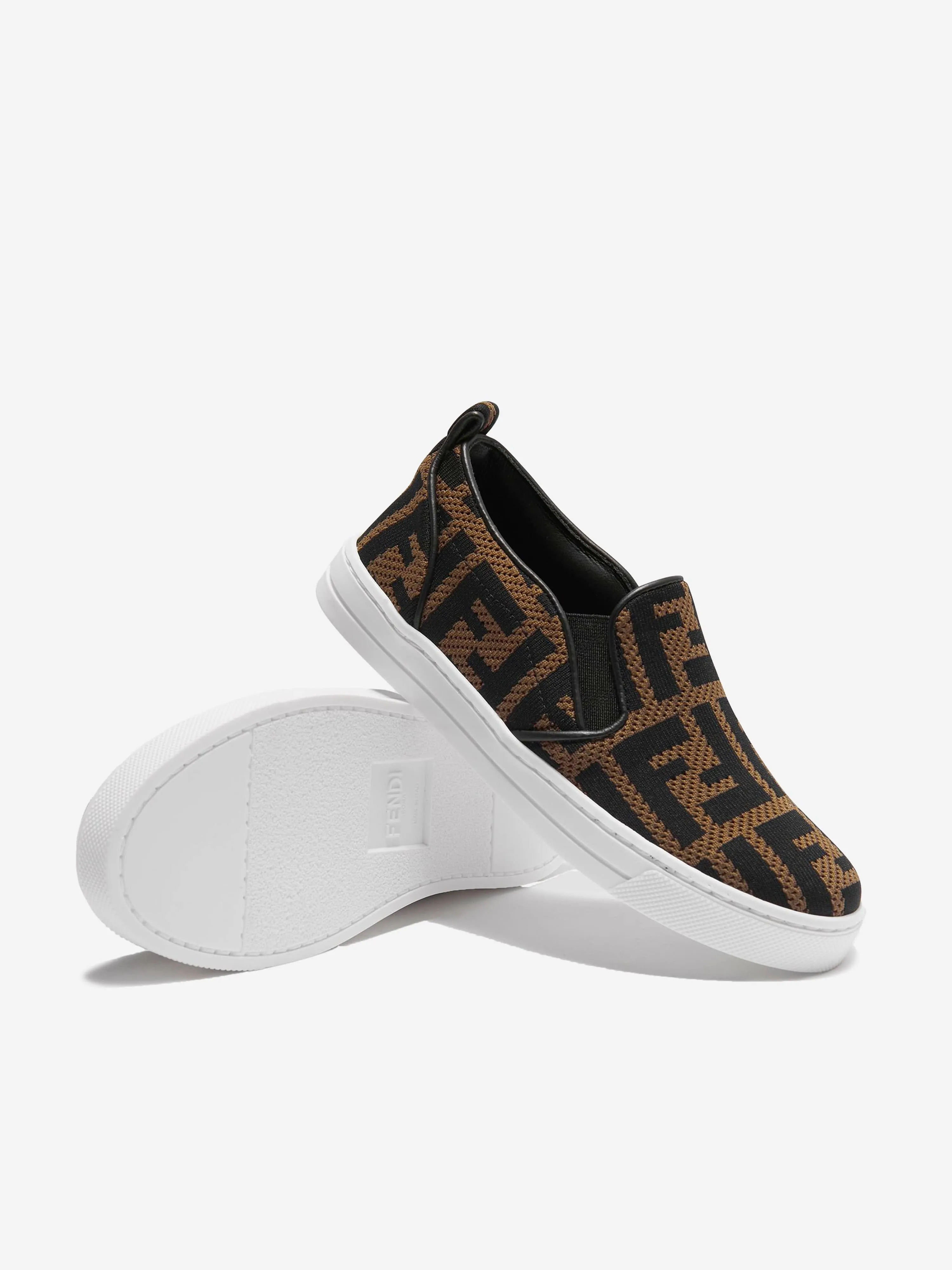 Fendi Unisex Chaussures à Enfiler Logo FF
