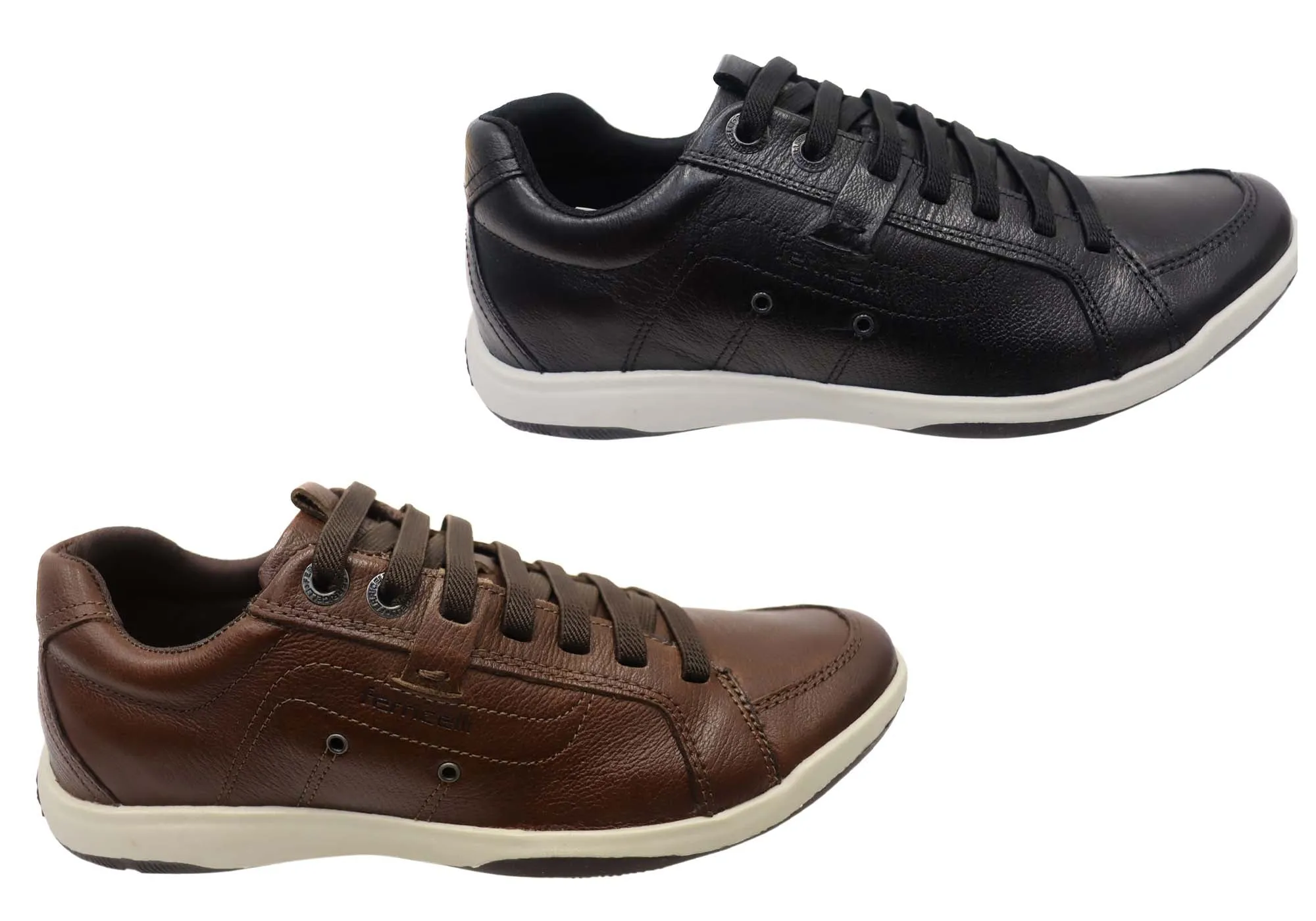Ferricelli Cortes Chaussures Décontractées Brésiliennes en Cuir Souple à Enfiler pour Homme Ferricelli
