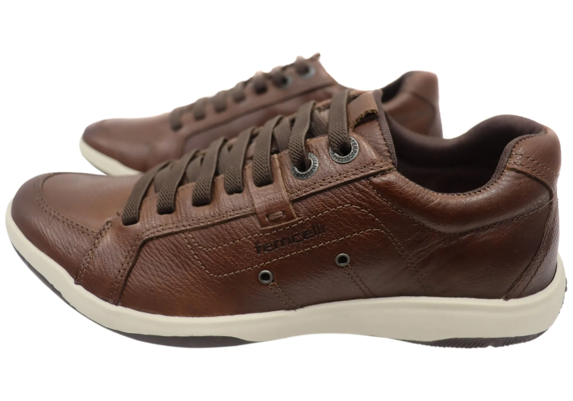 Ferricelli Cortes Chaussures Décontractées Brésiliennes en Cuir Souple à Enfiler pour Homme Ferricelli
