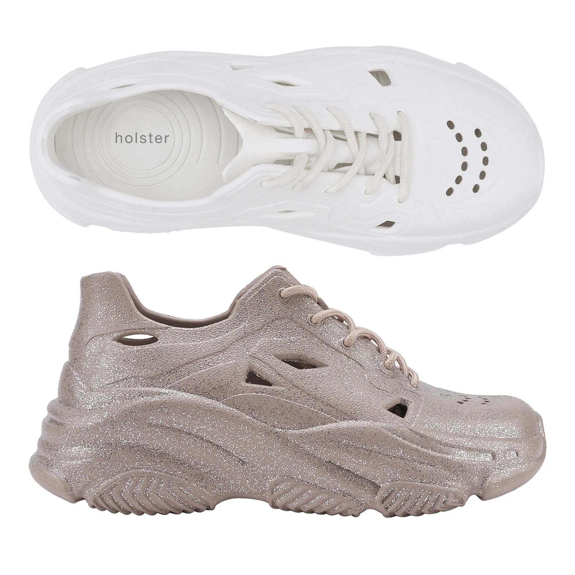 Fierce Bundle - Paillettes Blanc / Beige