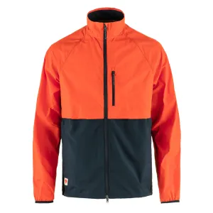 Veste coupe-vent hybride Fjallraven High Coast Bleu marine / Orange flamme