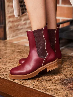 Bottes Chelsea en daim végan recyclé éphémère | Grand Cru