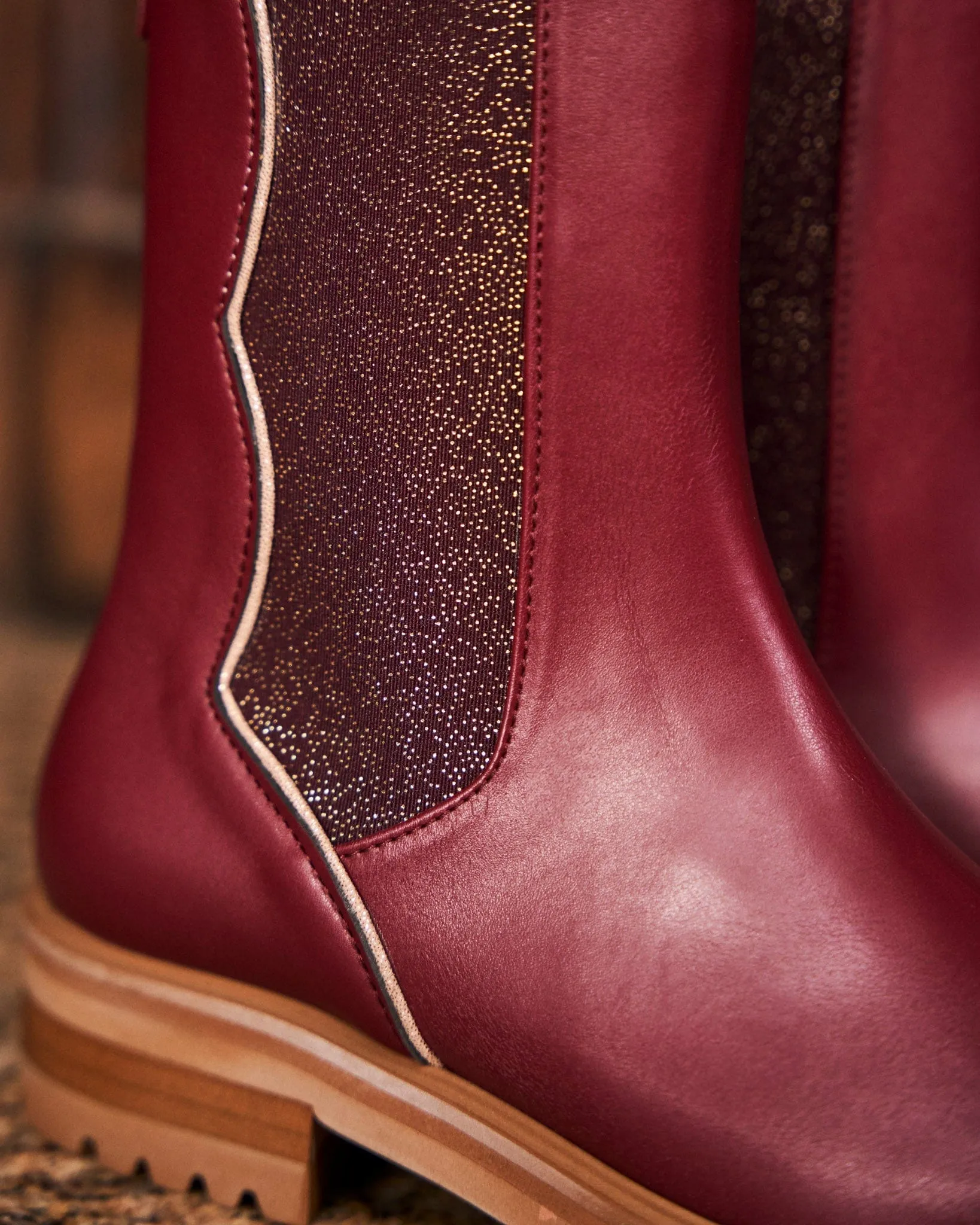 Bottes Chelsea en daim végan recyclé éphémère | Grand Cru