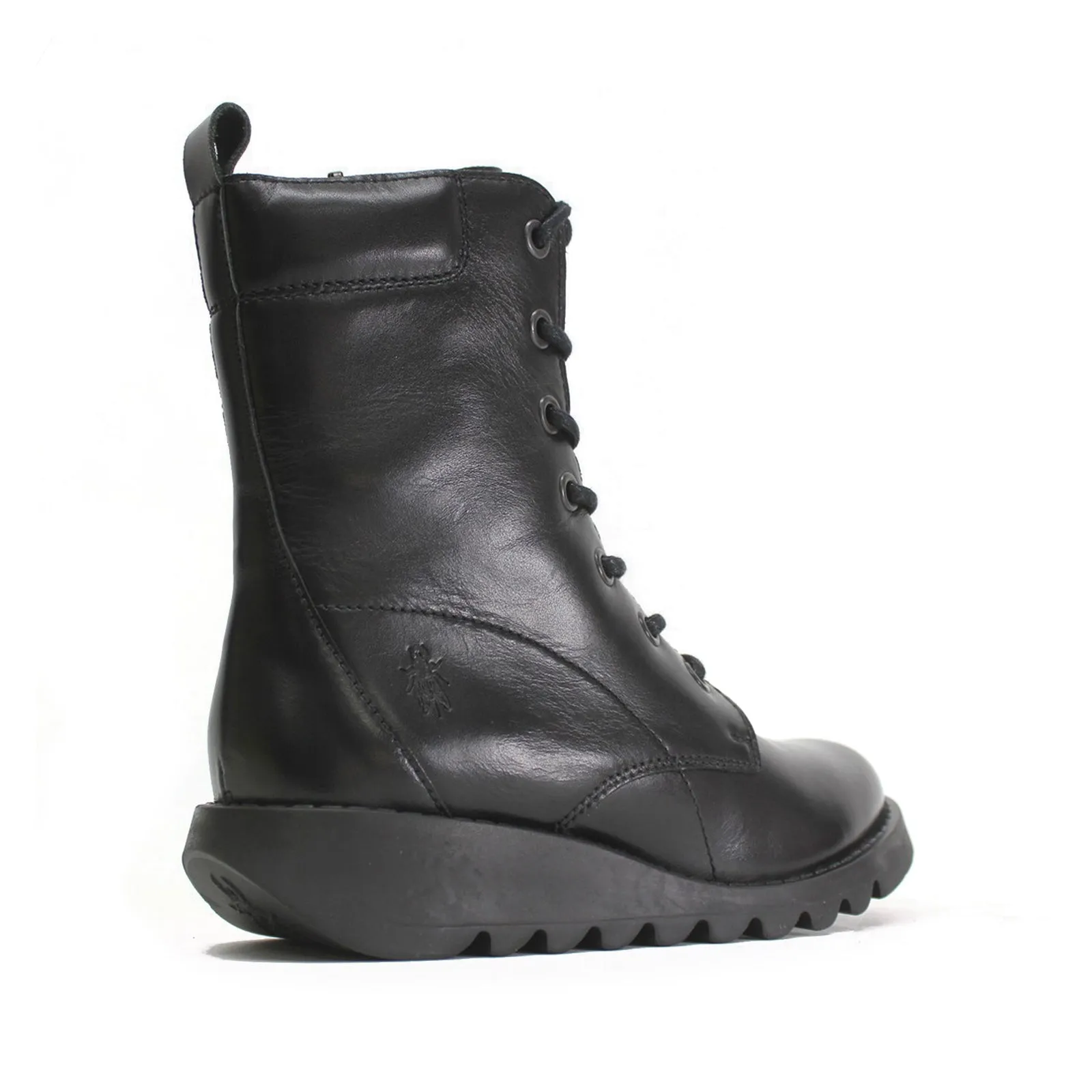 Fly London Silf015Fly Bottes Femme à Talon Compensé en Cuir