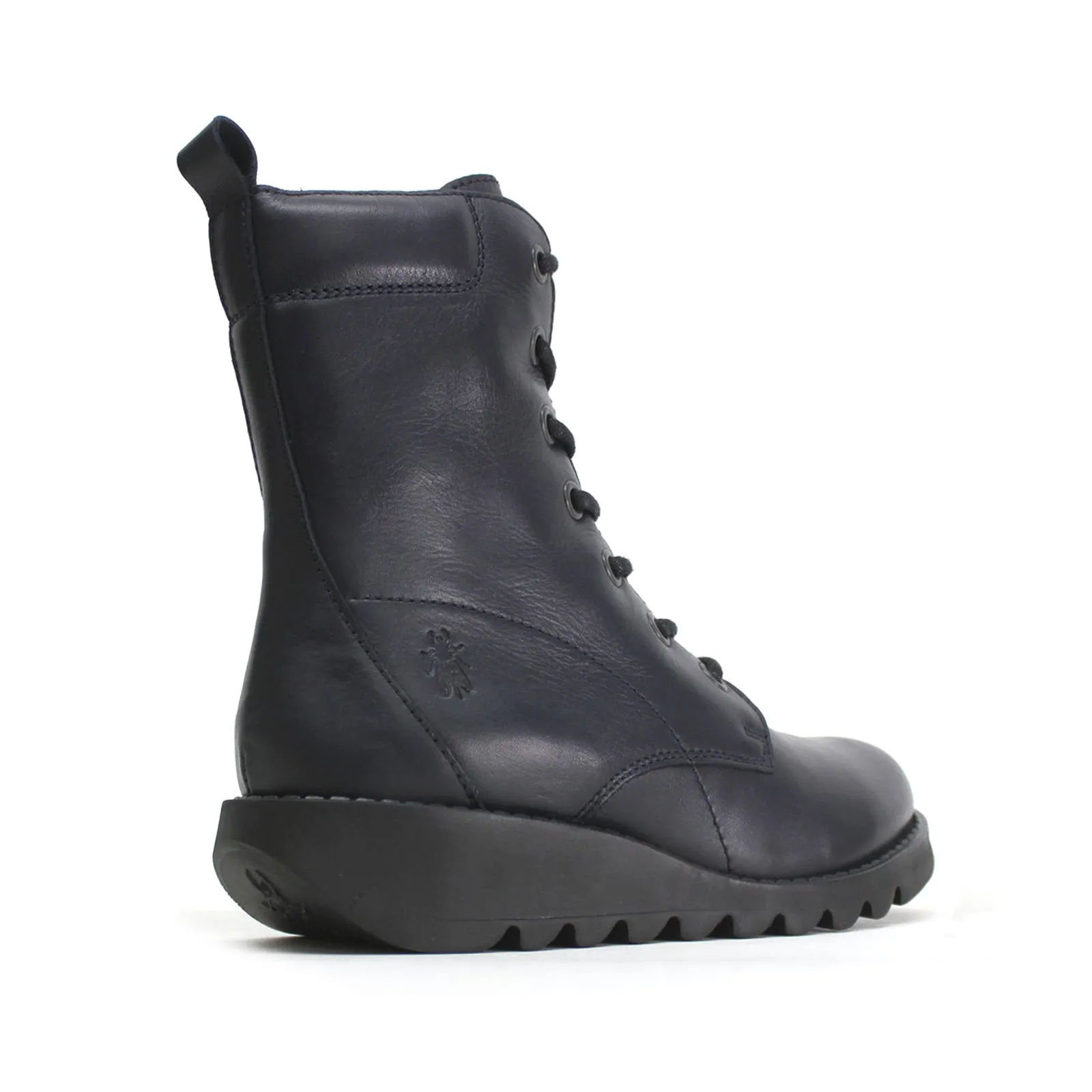 Fly London Silf015Fly Bottes Femme à Talon Compensé en Cuir