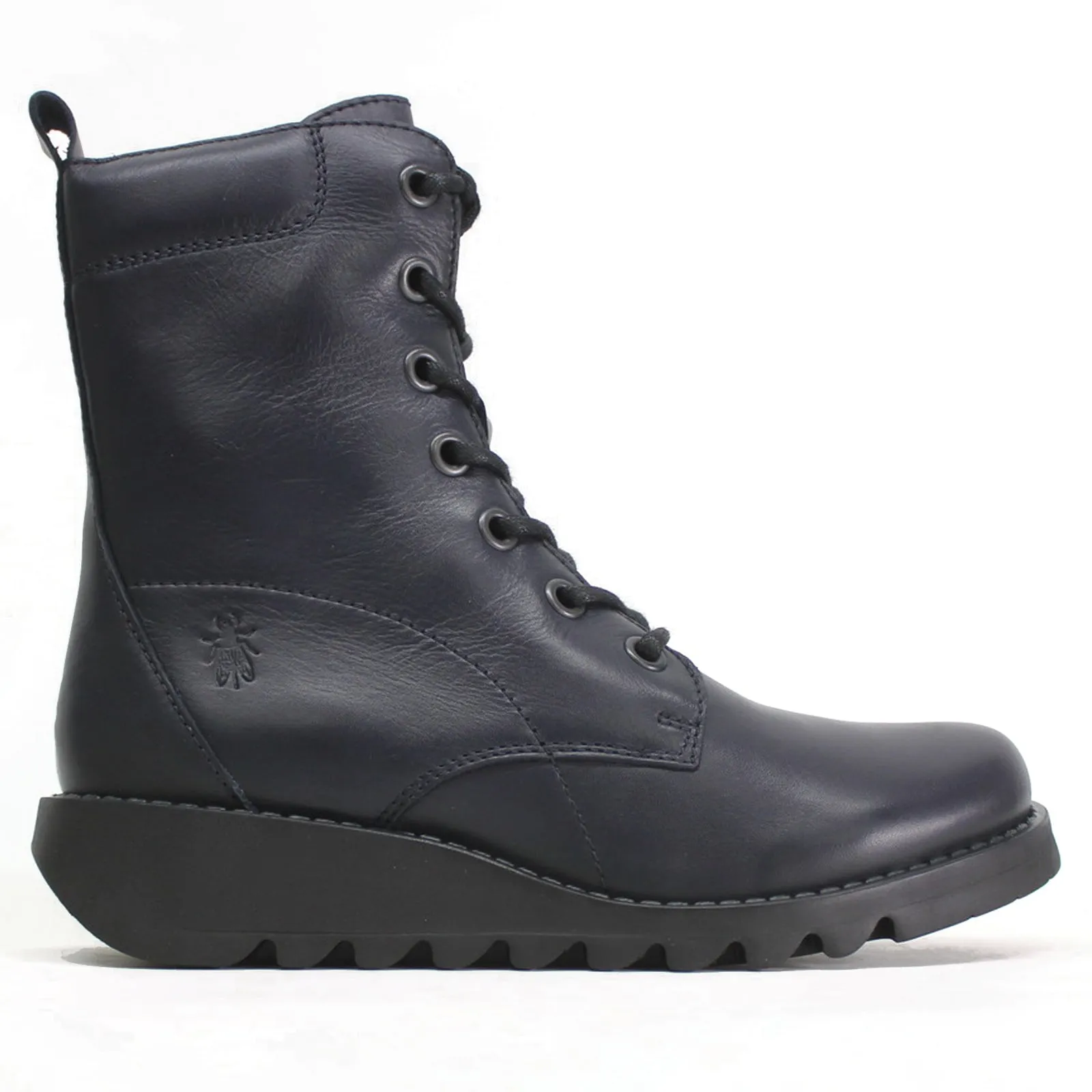 Fly London Silf015Fly Bottes Femme à Talon Compensé en Cuir