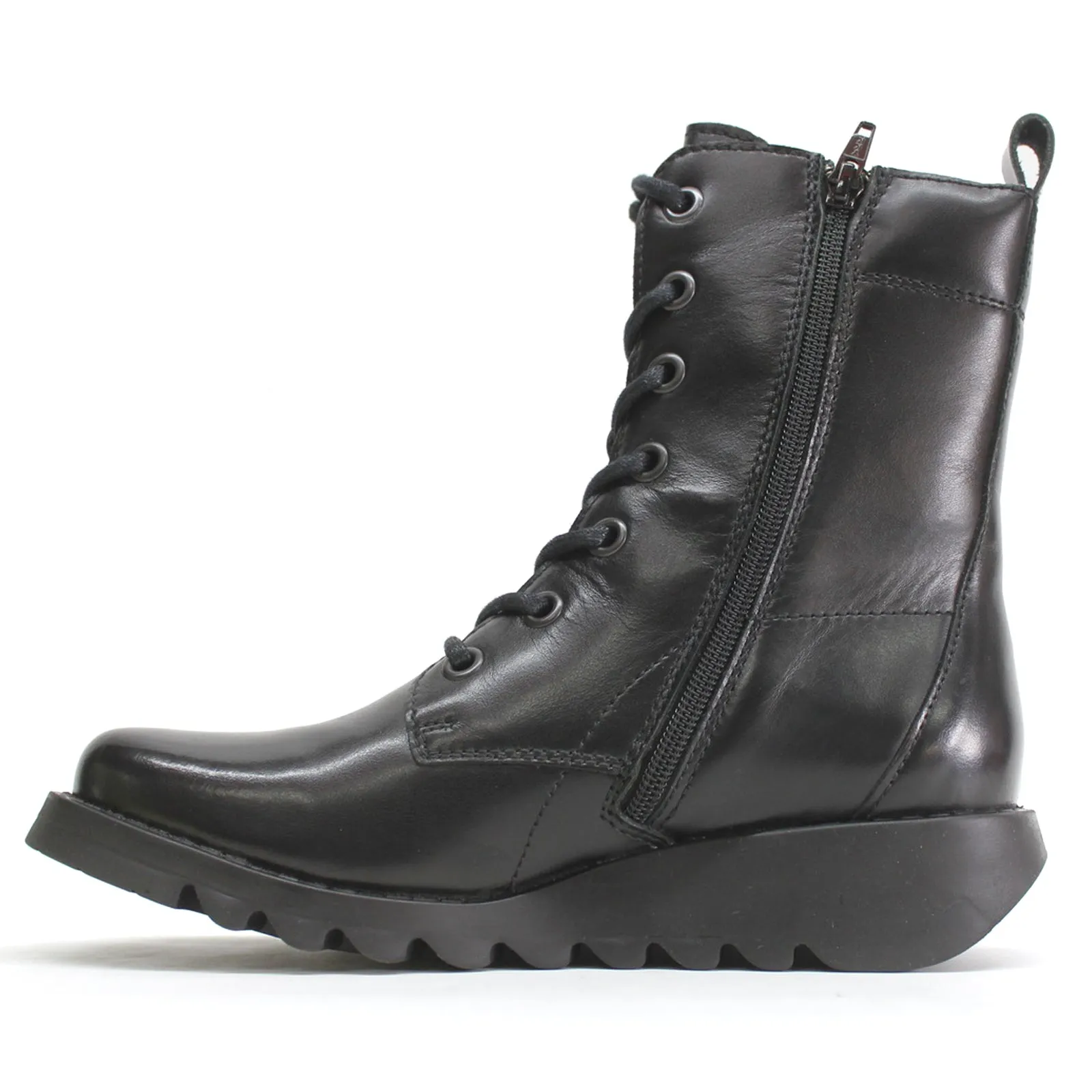 Fly London Silf015Fly Bottes Femme à Talon Compensé en Cuir