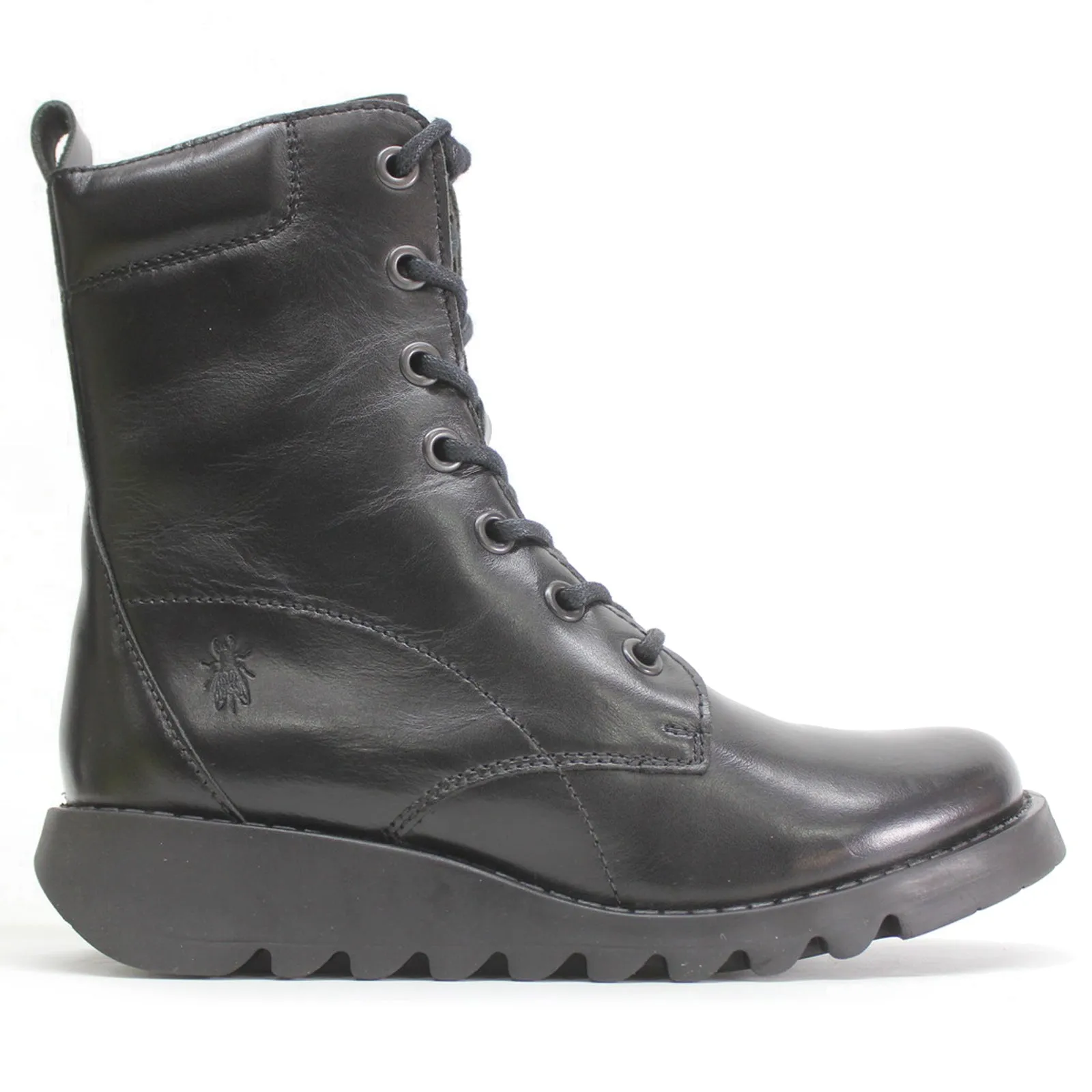 Fly London Silf015Fly Bottes Femme à Talon Compensé en Cuir