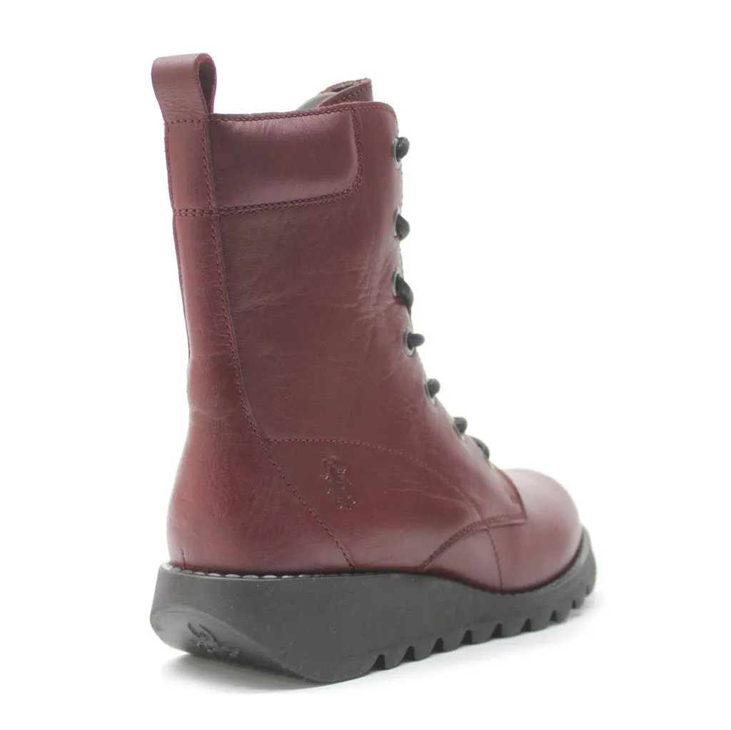 Fly London Silf015Fly Bottes Femme à Talon Compensé en Cuir