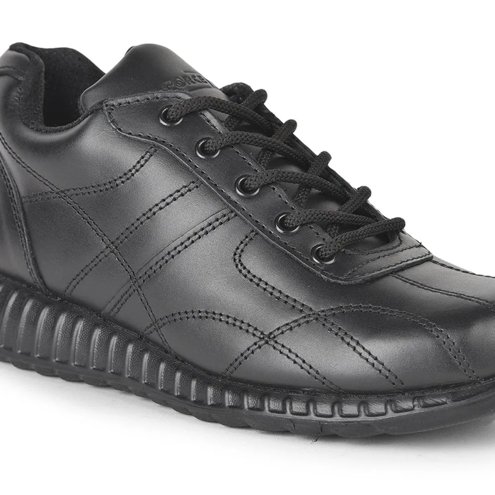 Chaussures décontractées à lacets Force 10 noires pour hommes 9906-05 par Liberty