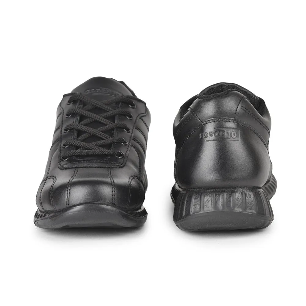 Chaussures décontractées à lacets Force 10 noires pour hommes 9906-05 par Liberty