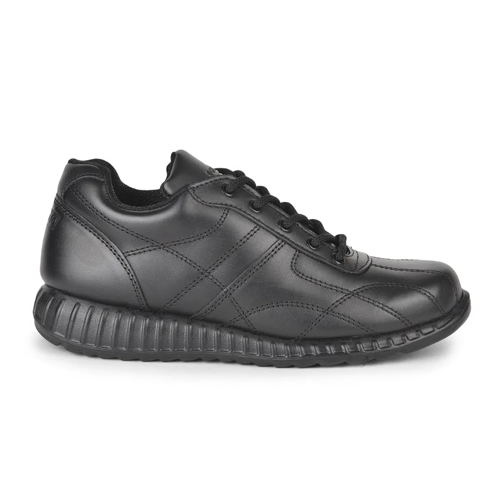 Chaussures décontractées à lacets Force 10 noires pour hommes 9906-05 par Liberty