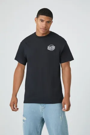 Forever 21 T-shirt graphique brodé New York pour homme Noir/Multicolore Forever 21
