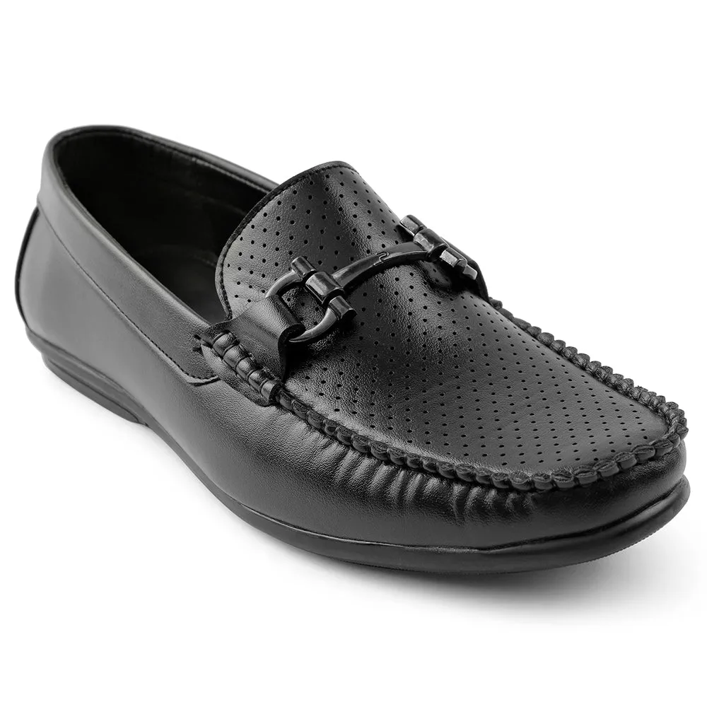 Mocassins Décontractés Fortune Noir Pour Hommes HML-10E Par Liberty