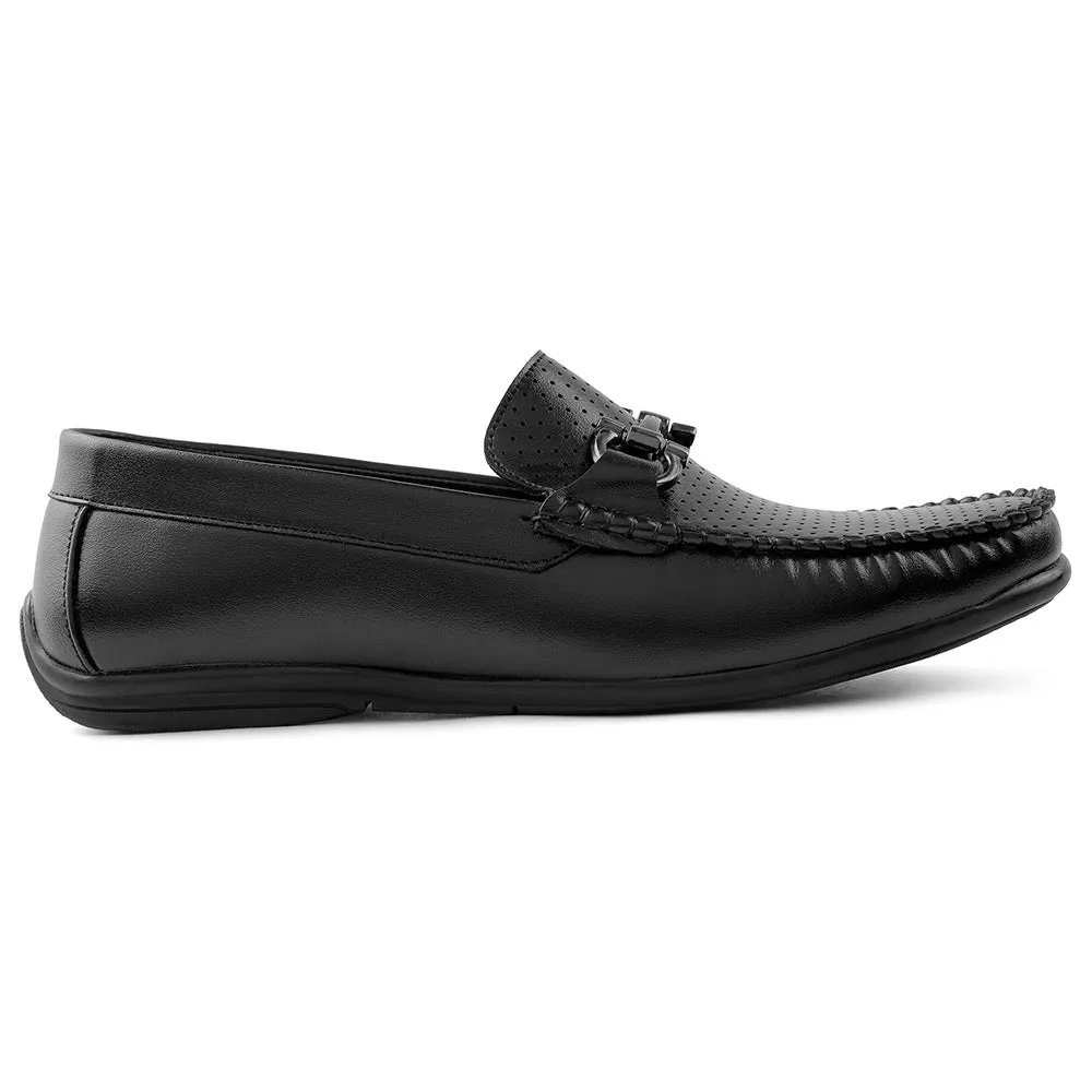 Mocassins Décontractés Fortune Noir Pour Hommes HML-10E Par Liberty