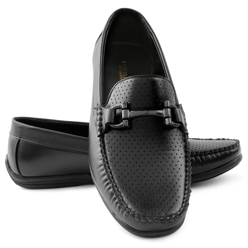 Mocassins Décontractés Fortune Noir Pour Hommes HML-10E Par Liberty