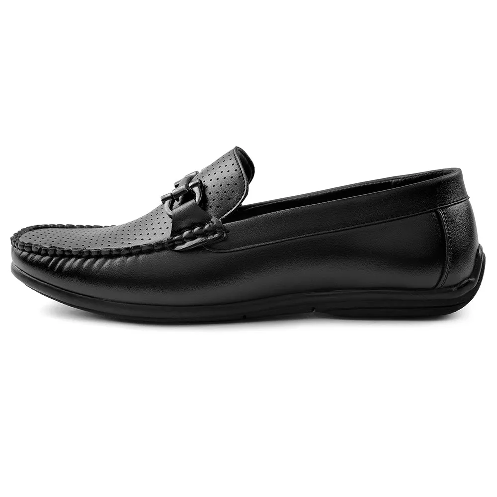 Mocassins Décontractés Fortune Noir Pour Hommes HML-10E Par Liberty