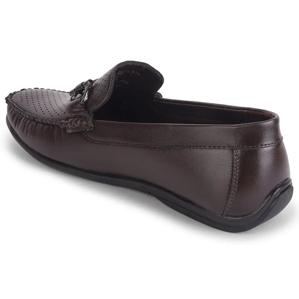 Mocassins Décontractés Fortune Brown Pour Hommes HML-10E Par Liberty