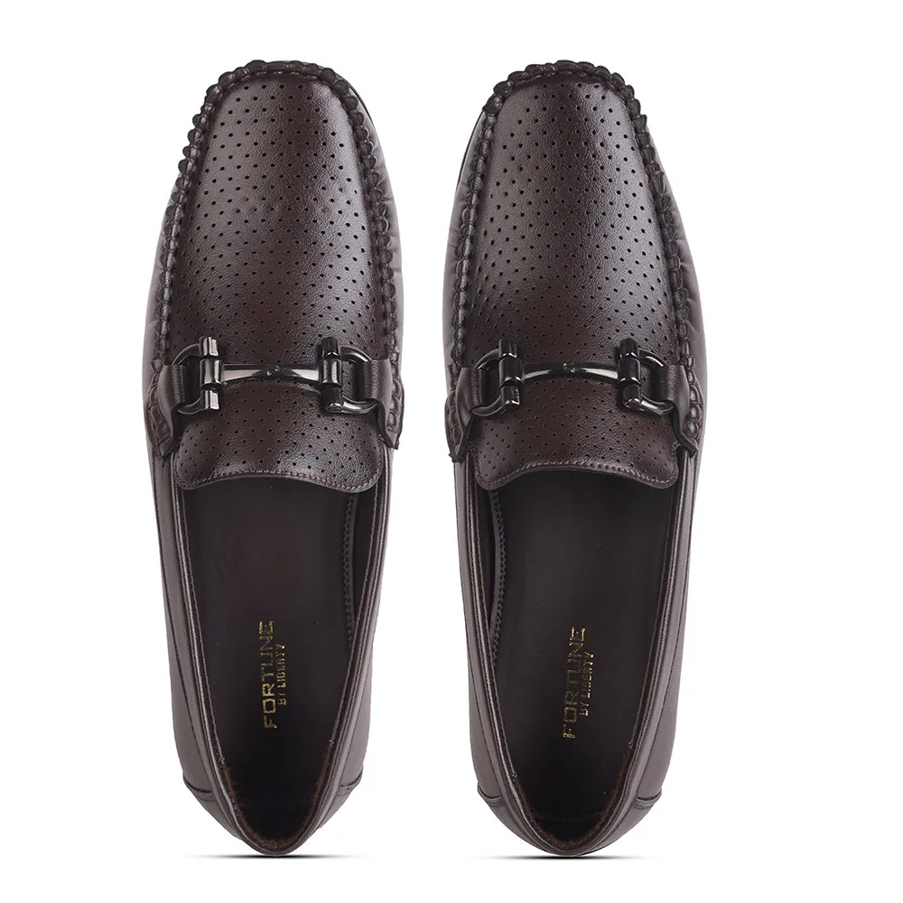 Mocassins Décontractés Fortune Brown Pour Hommes HML-10E Par Liberty
