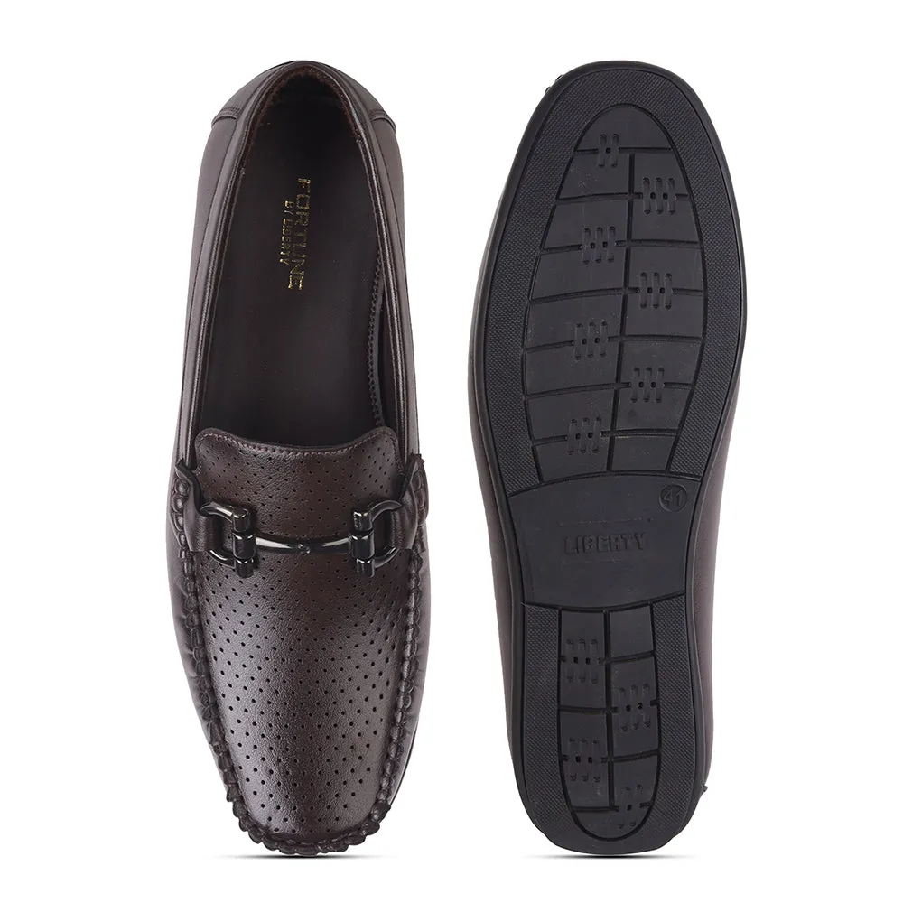 Mocassins Décontractés Fortune Brown Pour Hommes HML-10E Par Liberty