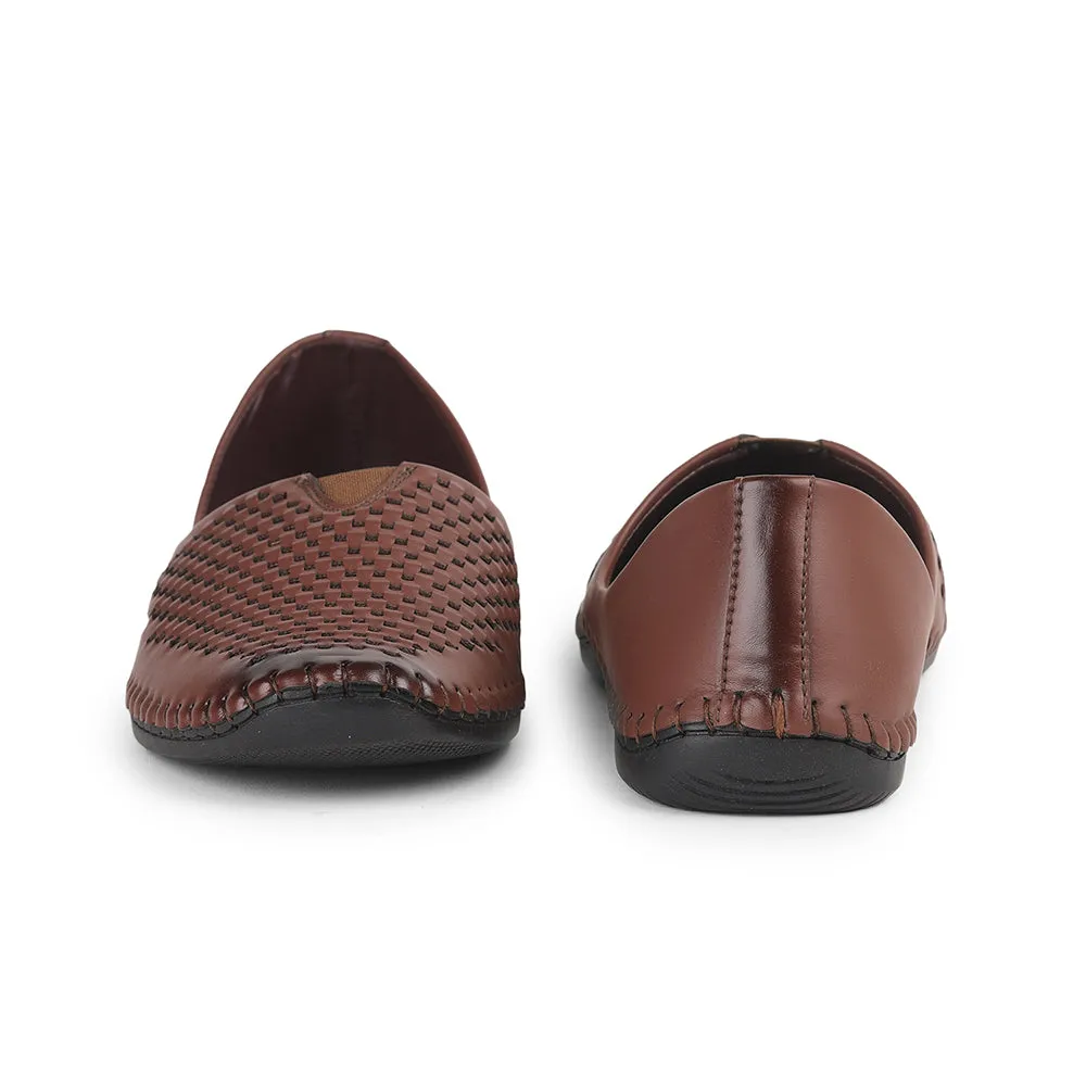 Mocassins décontractés Fortune Tan Mojari pour hommes AVN-40 par Liberty