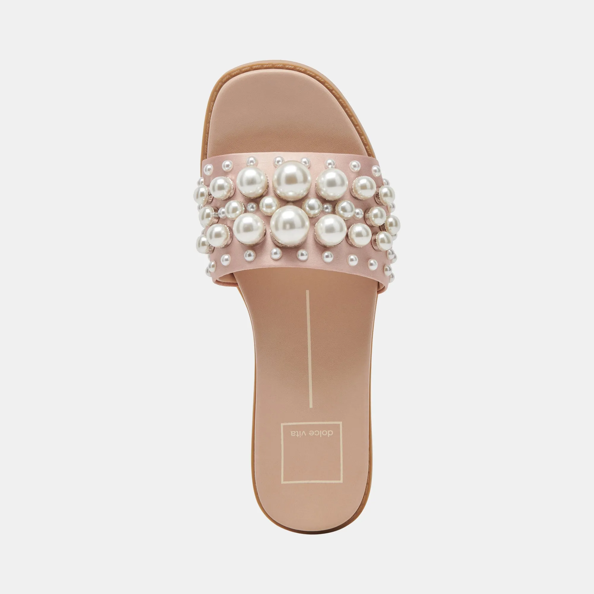 SANDALES GABBI PEARL ROSE NACRÉ PERLES