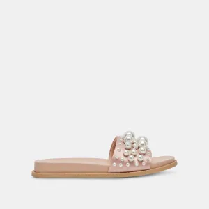 SANDALES GABBI PEARL ROSE NACRÉ PERLES