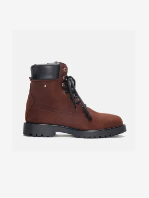 Bottes cheville montagne en simili cuir vegan unisex Gadea | Marron