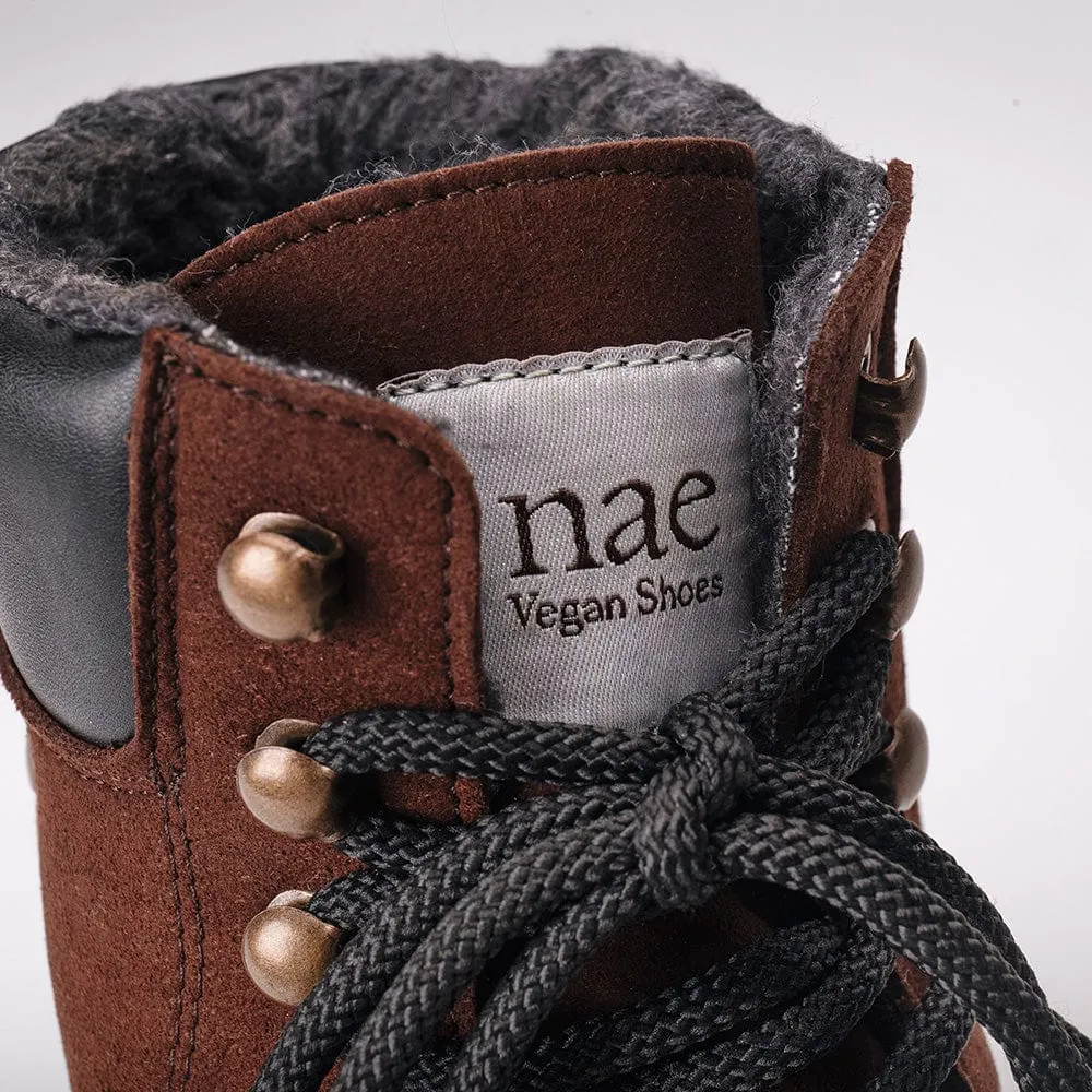 Bottes cheville montagne en simili cuir vegan unisex Gadea | Marron