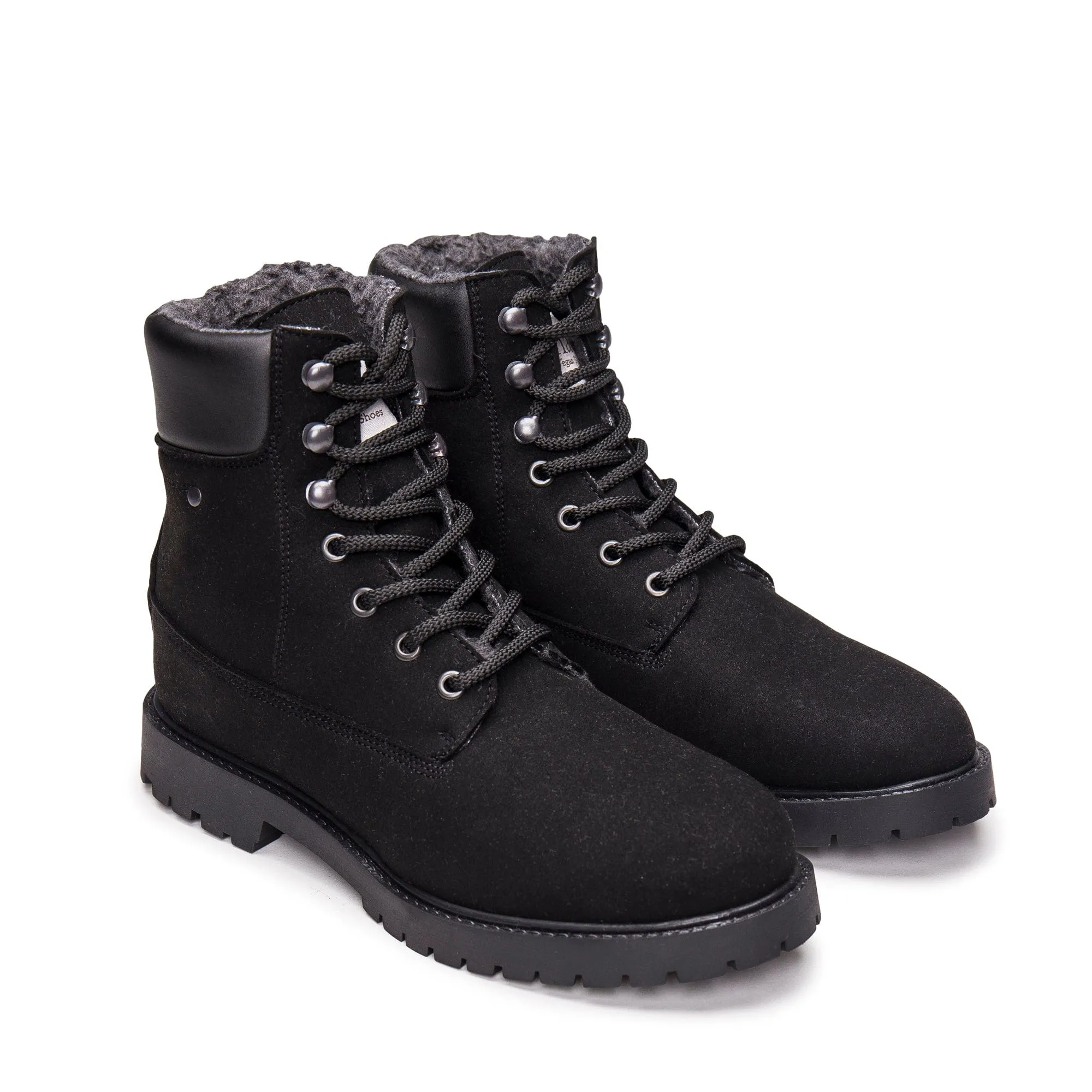 Bottes de montagne isolées unisexes en simili vegan Gadea | Noir