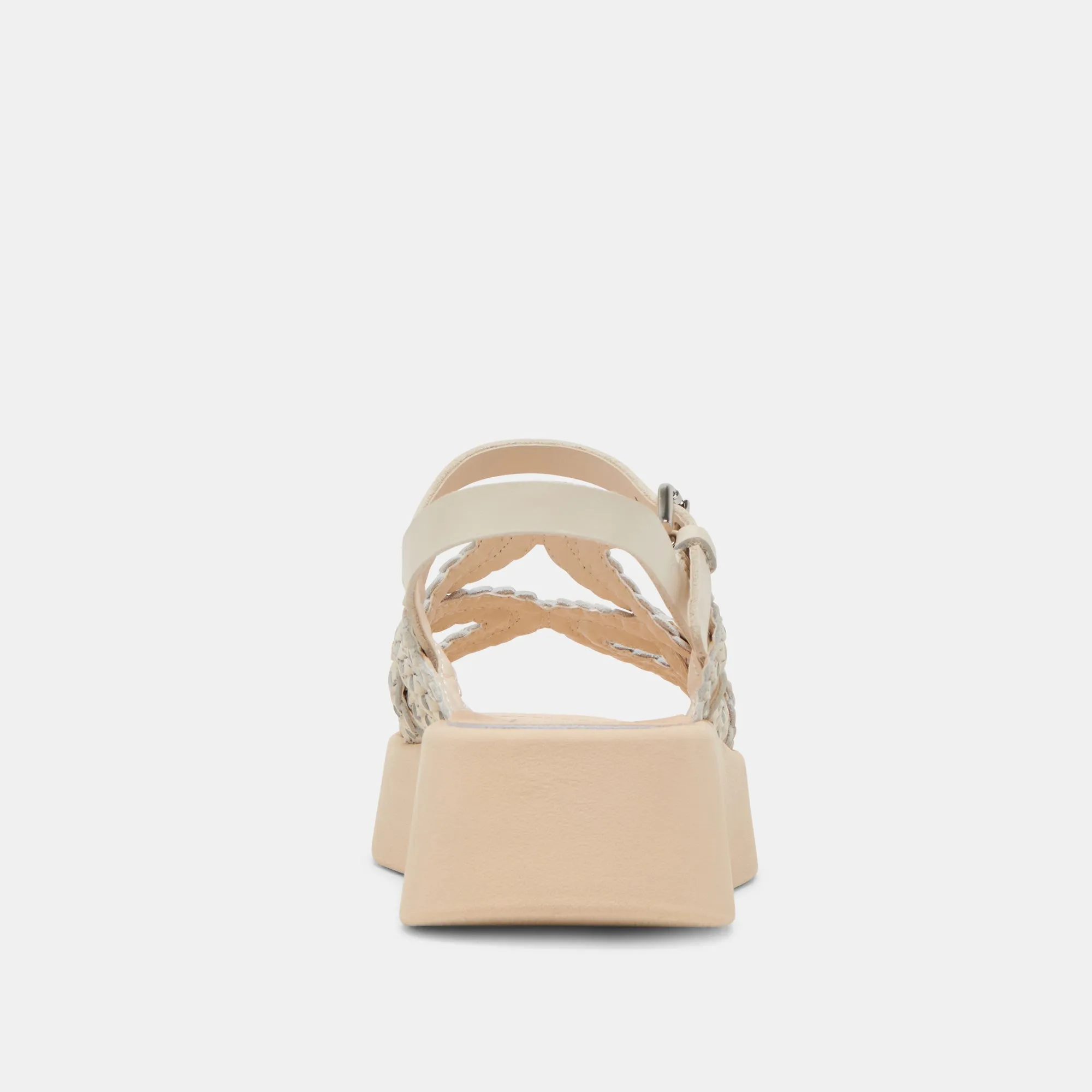 SANDALES GATSBY EN CUIR CRÈME