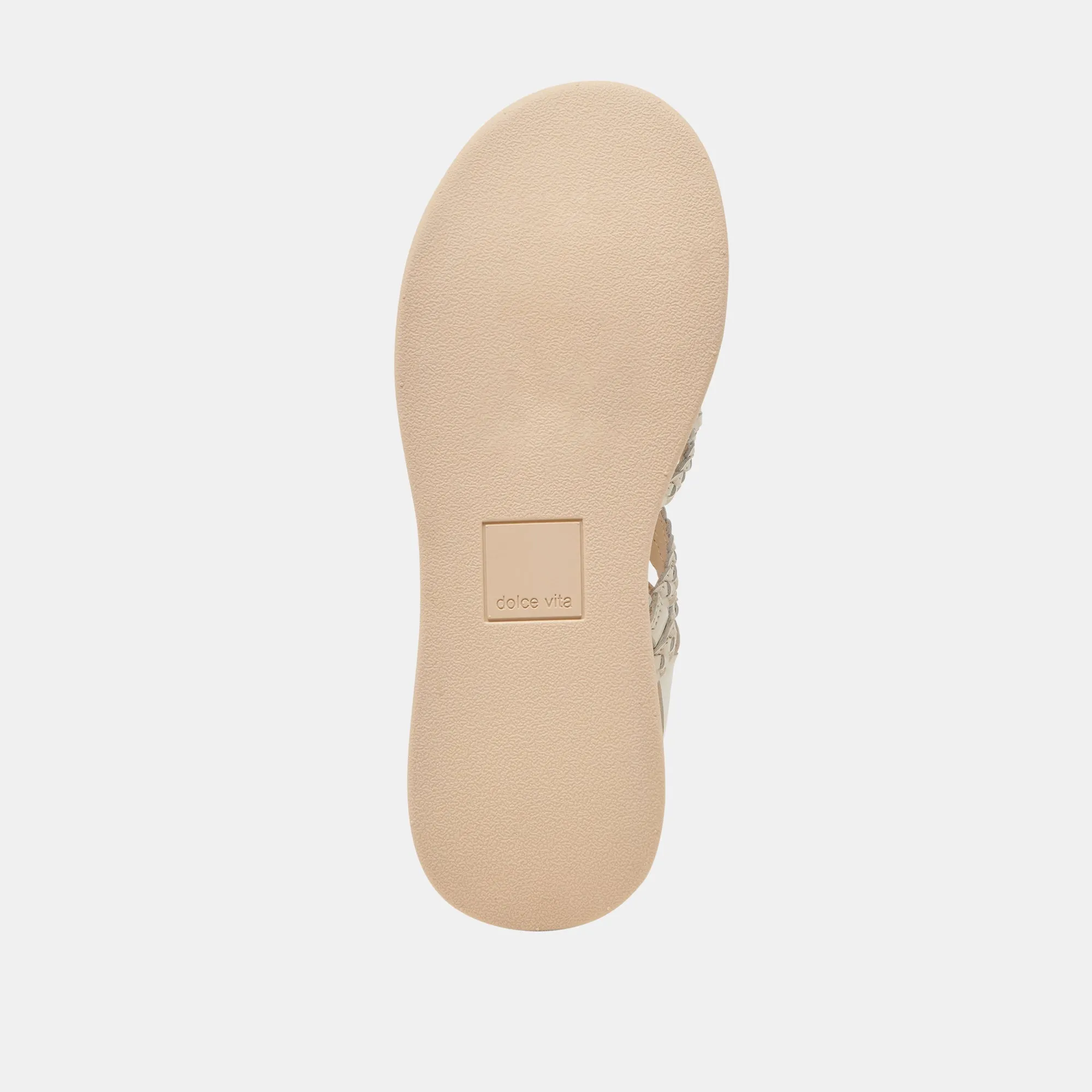 SANDALES GATSBY EN CUIR CRÈME